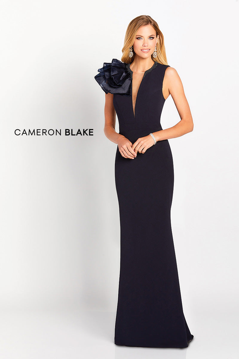 119645 Fit & Flare Showstopper Low Cut Size 14 Mother's Dress by Cameron Blake