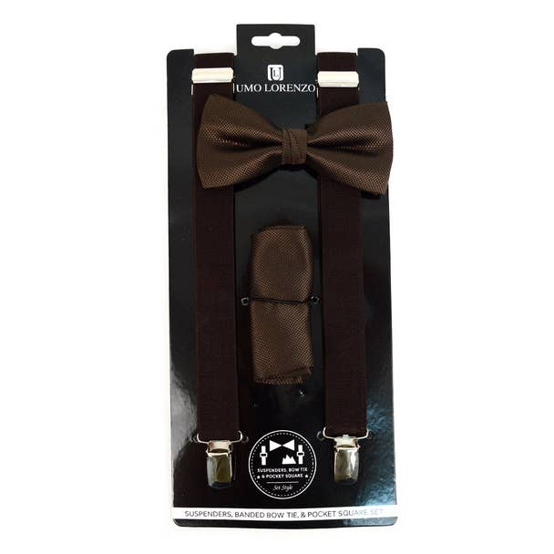 Men's Solid Color Clip-on Suspenders