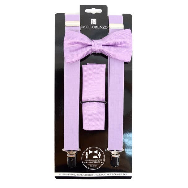 Men's Solid Color Clip-on Suspenders