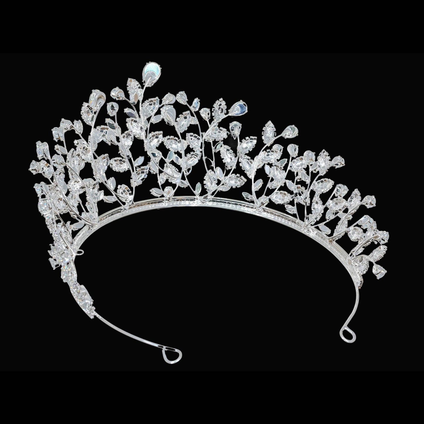 Cubic Zirconium CZ Crystal Bridal Tiara Crown CR332