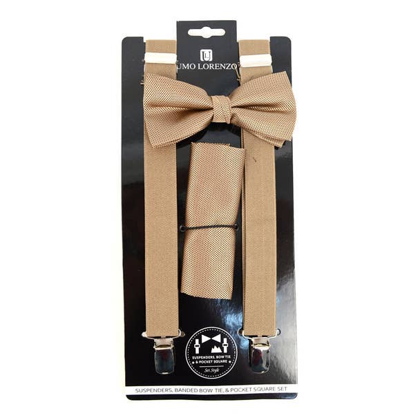 Men's Solid Color Clip-on Suspenders