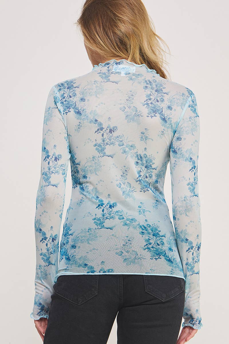 Dreamveil Mesh Floral Top