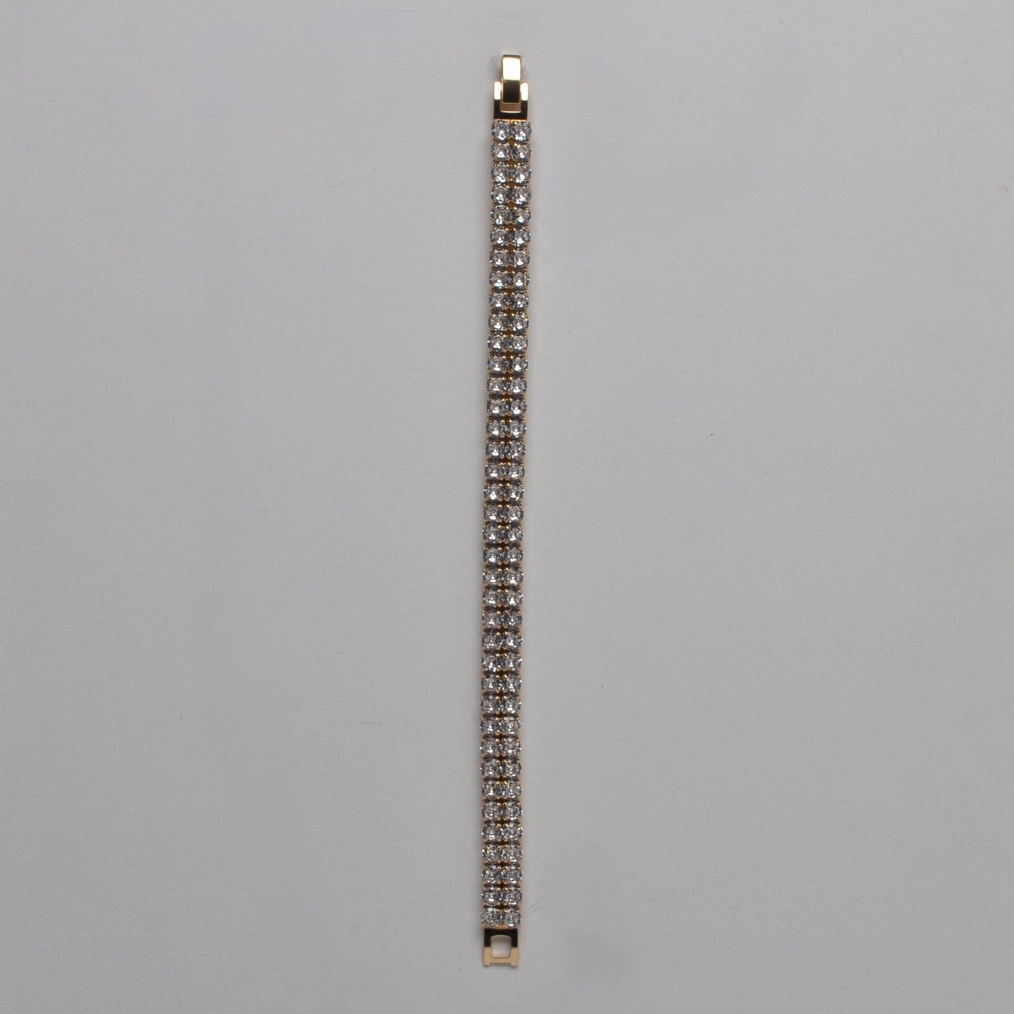 CZ/S 2 Lines Smll Rnd Bracelet