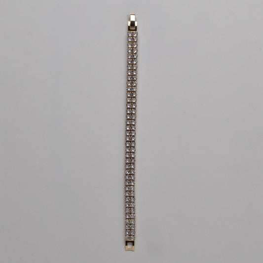 CZ/S 2 Lines Smll Rnd Bracelet