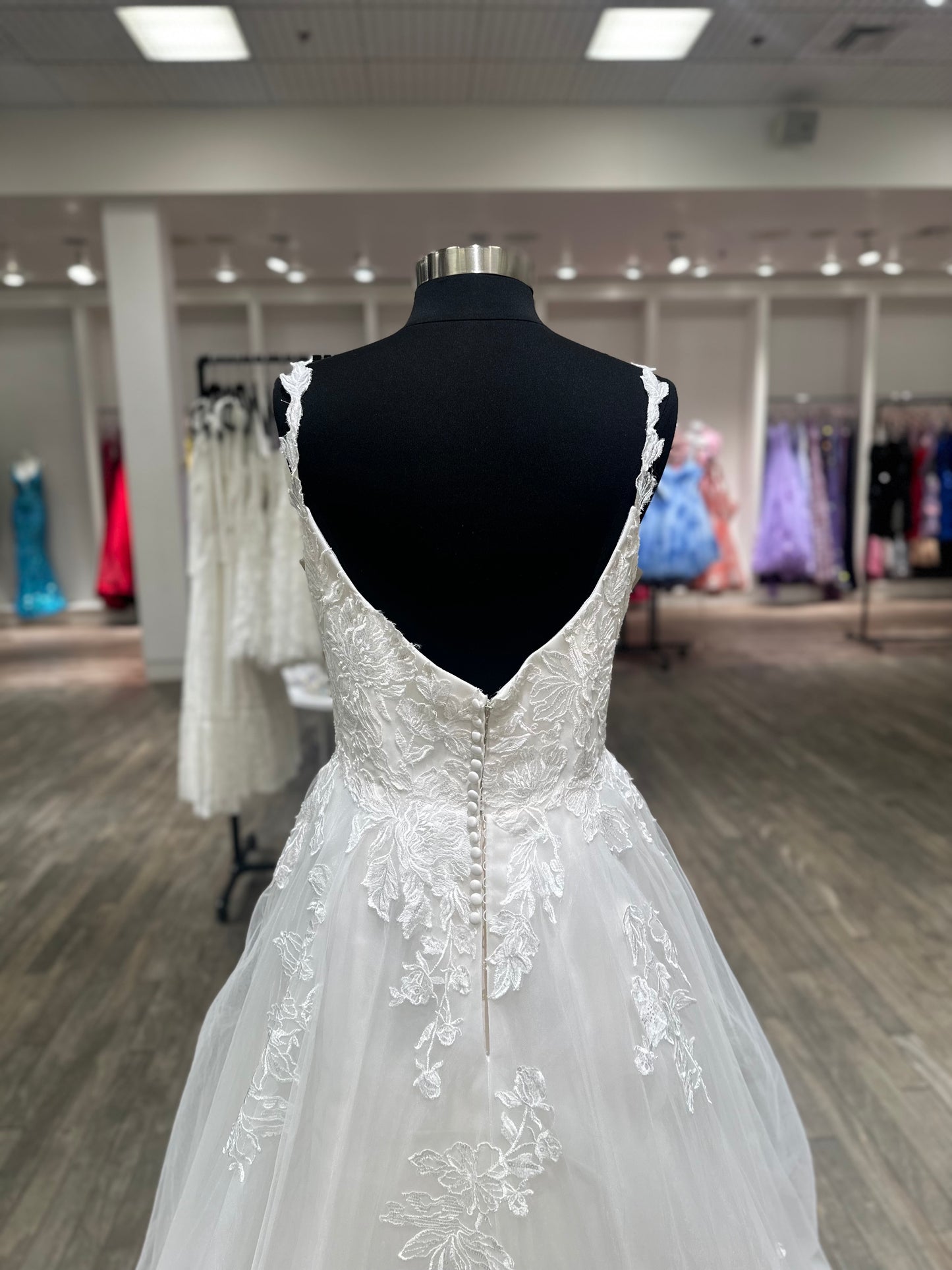 "Hudson" Y22180 Floral A-Line Wedding Dress by Sophia Tolli