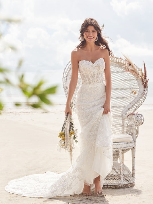"Dallas" Mermaid Lace Destination Wedding Dress by Maggie Sottero