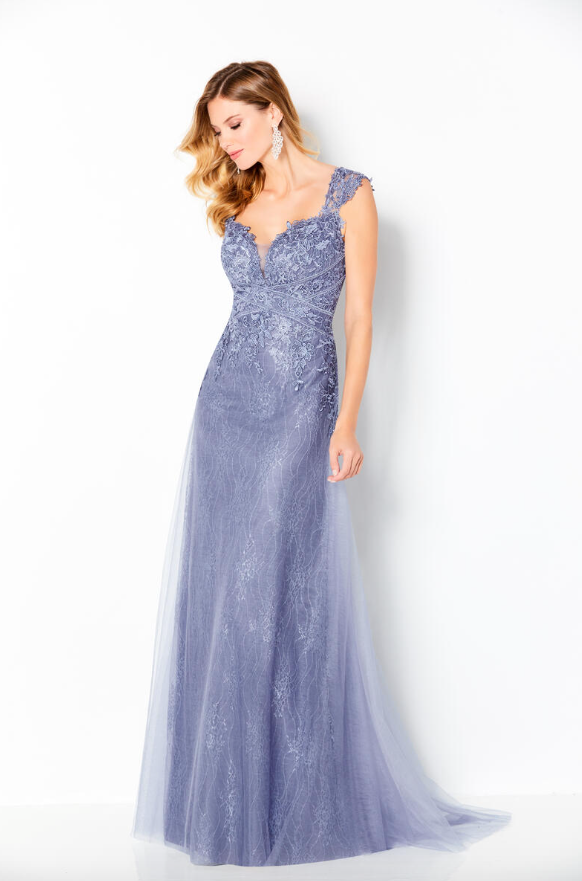 220646 Floral Sweetheart Neckline Mother's Dress with Shawl by Cameron Blake