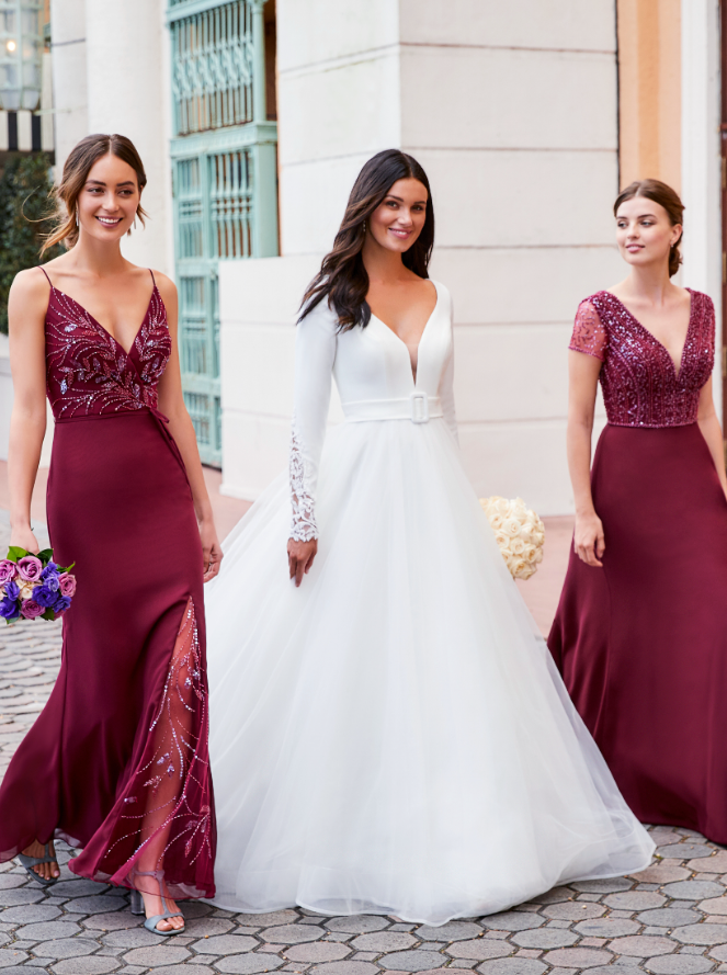 40326 Cap Sleeve Low Cut with Slit Bridesmaid or Mother's Dress by Adrianna Papell