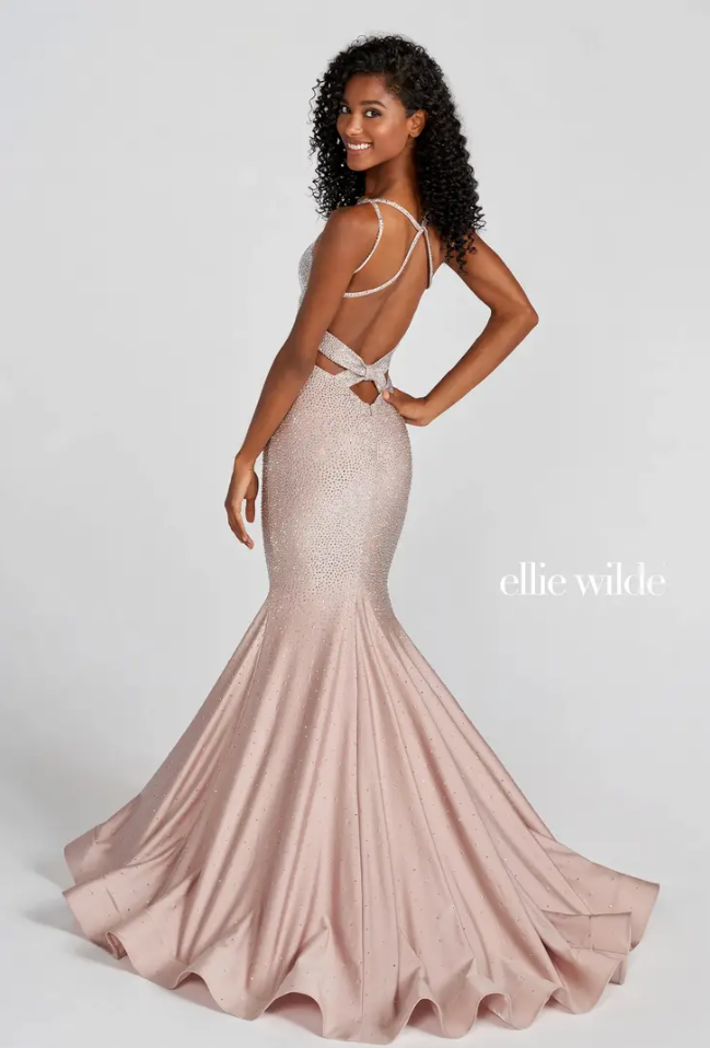 122001 Ellie Wilde Fit & Flare Prom Dress
