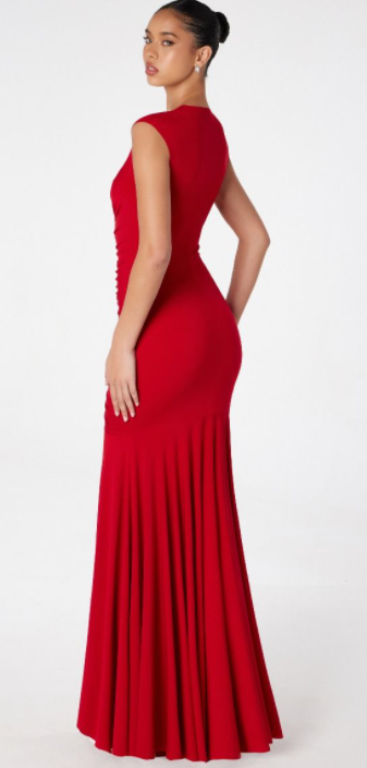 Simple Elegant Front Ruched Dress