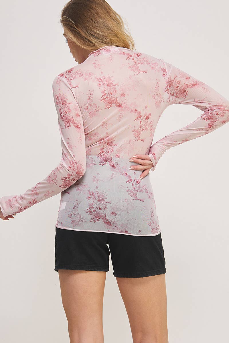 Dreamveil Mesh Floral Top