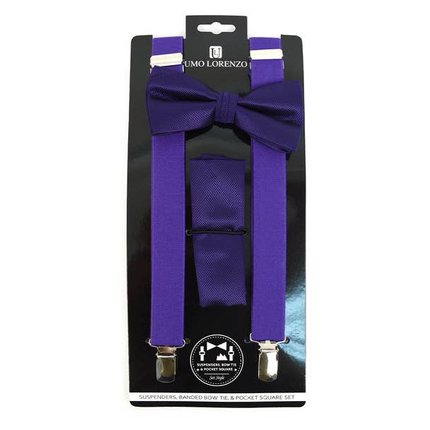 Men's Solid Color Clip-on Suspenders