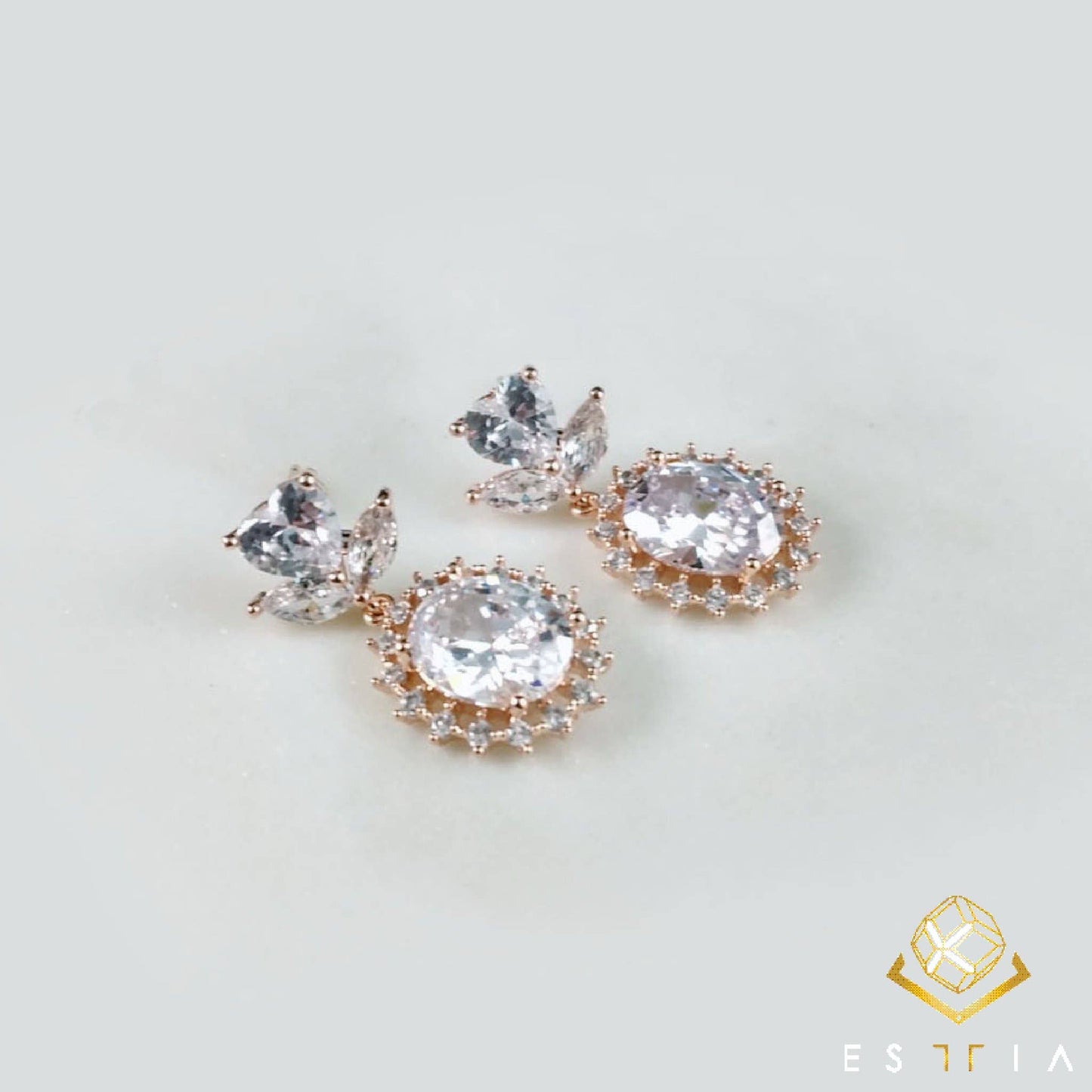 Camella Cubic dangle earrings