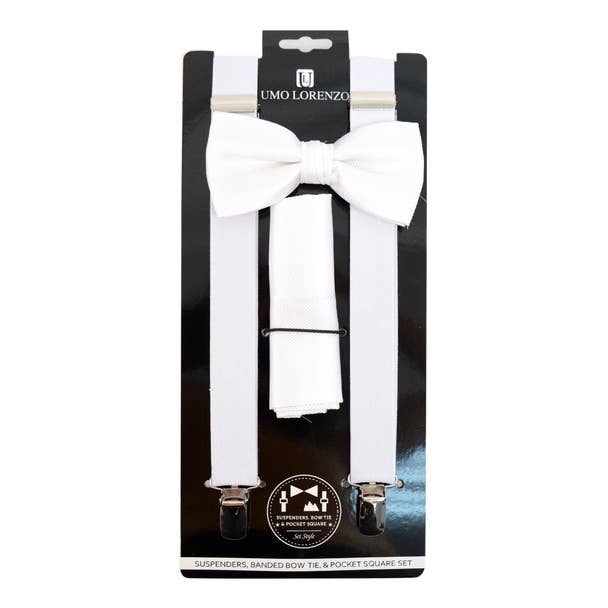 Men's Solid Color Clip-on Suspenders