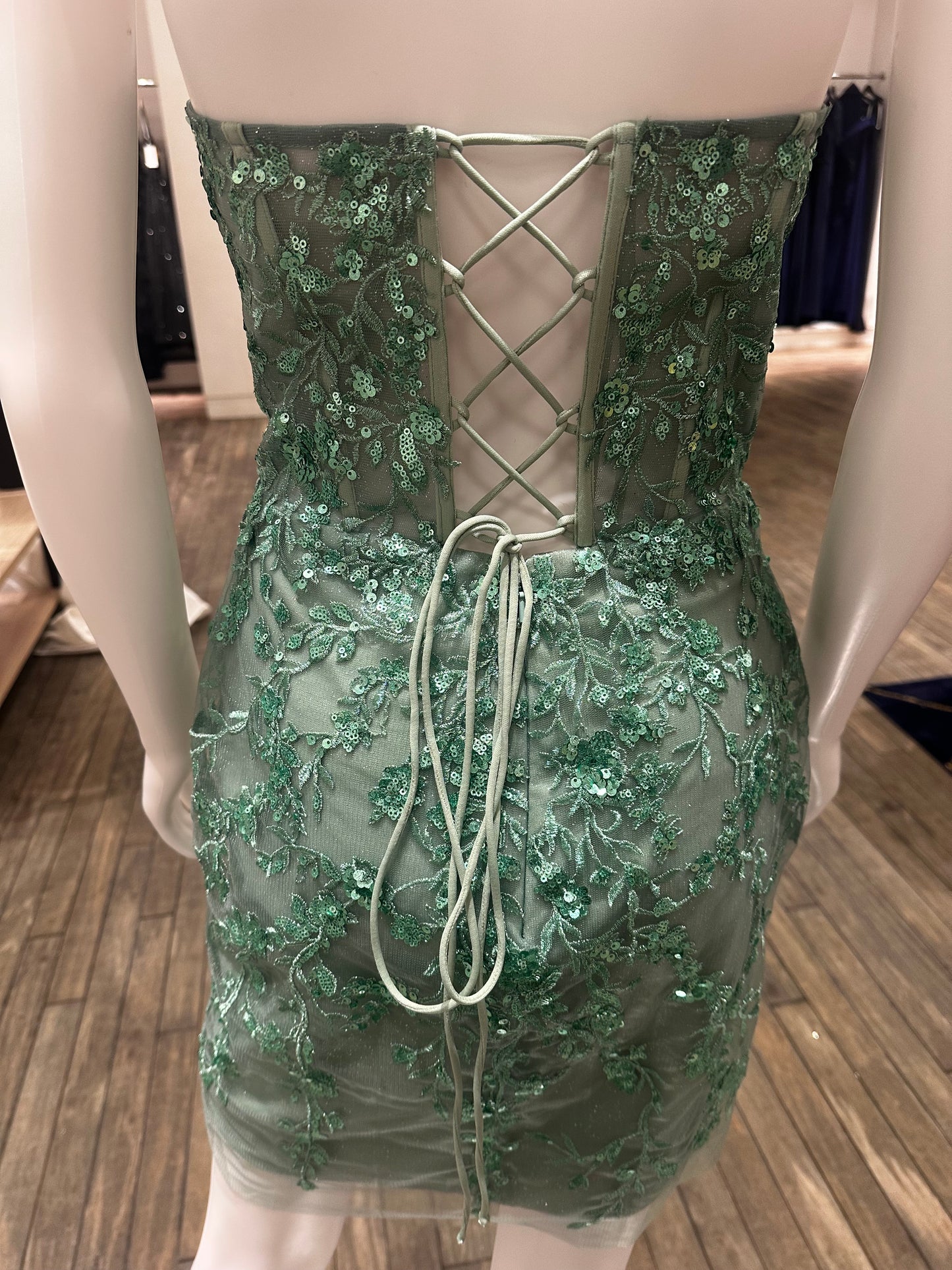 Elegance and Sparkle Lace short dress homecoming