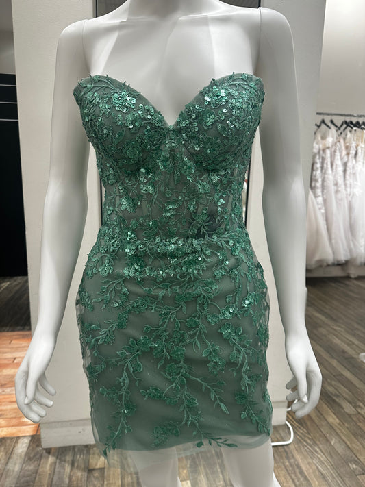 Elegance and Sparkle Lace short dress homecoming