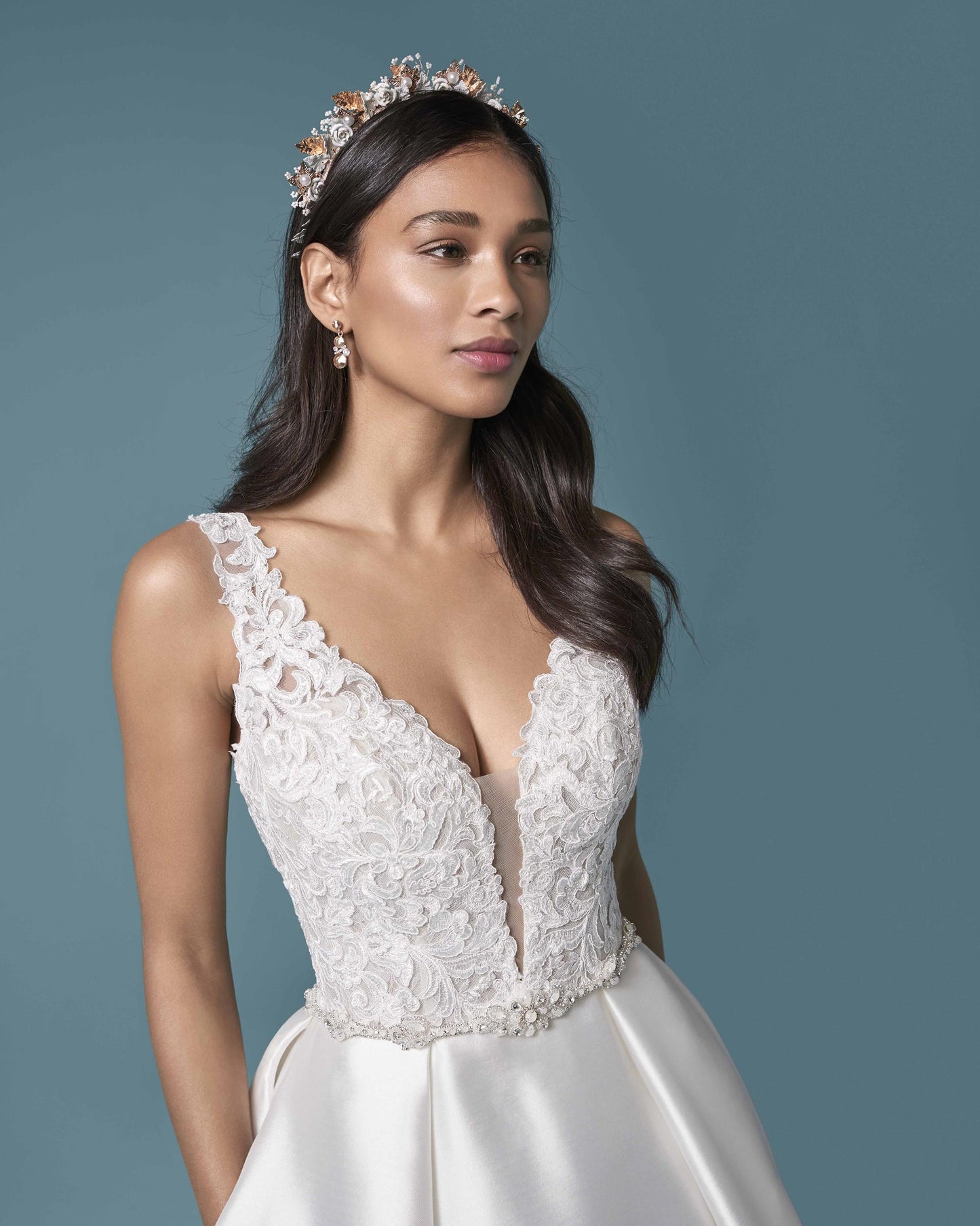 "Sonnet" A-Line Minimalistic Wedding Dress by Maggie Sottero