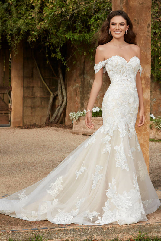 "Amaya" Y12245 Sexy off Shoulder Mermaid Wedding Dress by Sophia Tolli