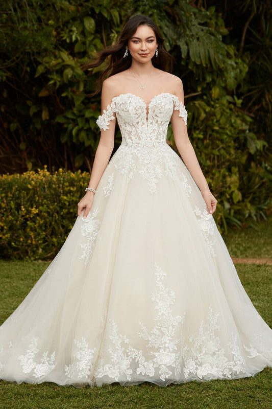 "Rebekah" Y12248 Off Shoulder Show Stopping Ballgown Wedding Dress by Sophia Tolli