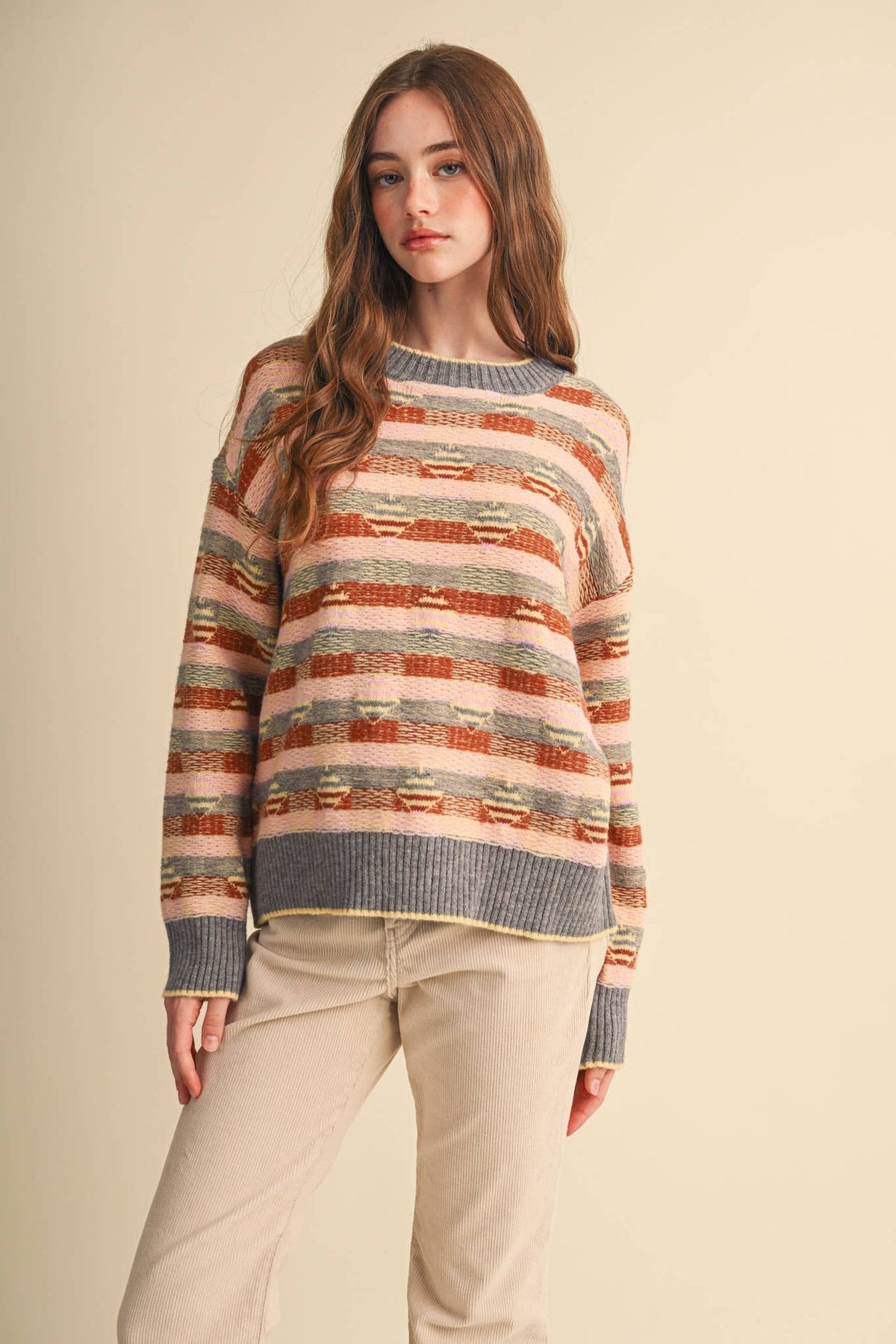 Multi Color Striped Sweater