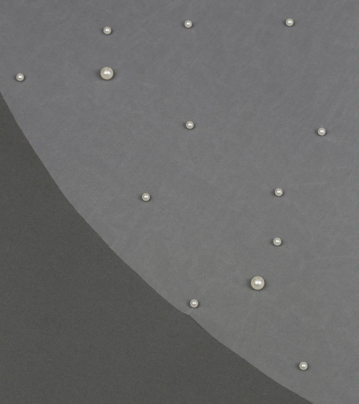 FS6355 Scattered Pearls Bridal Wedding Veil 39" 118"