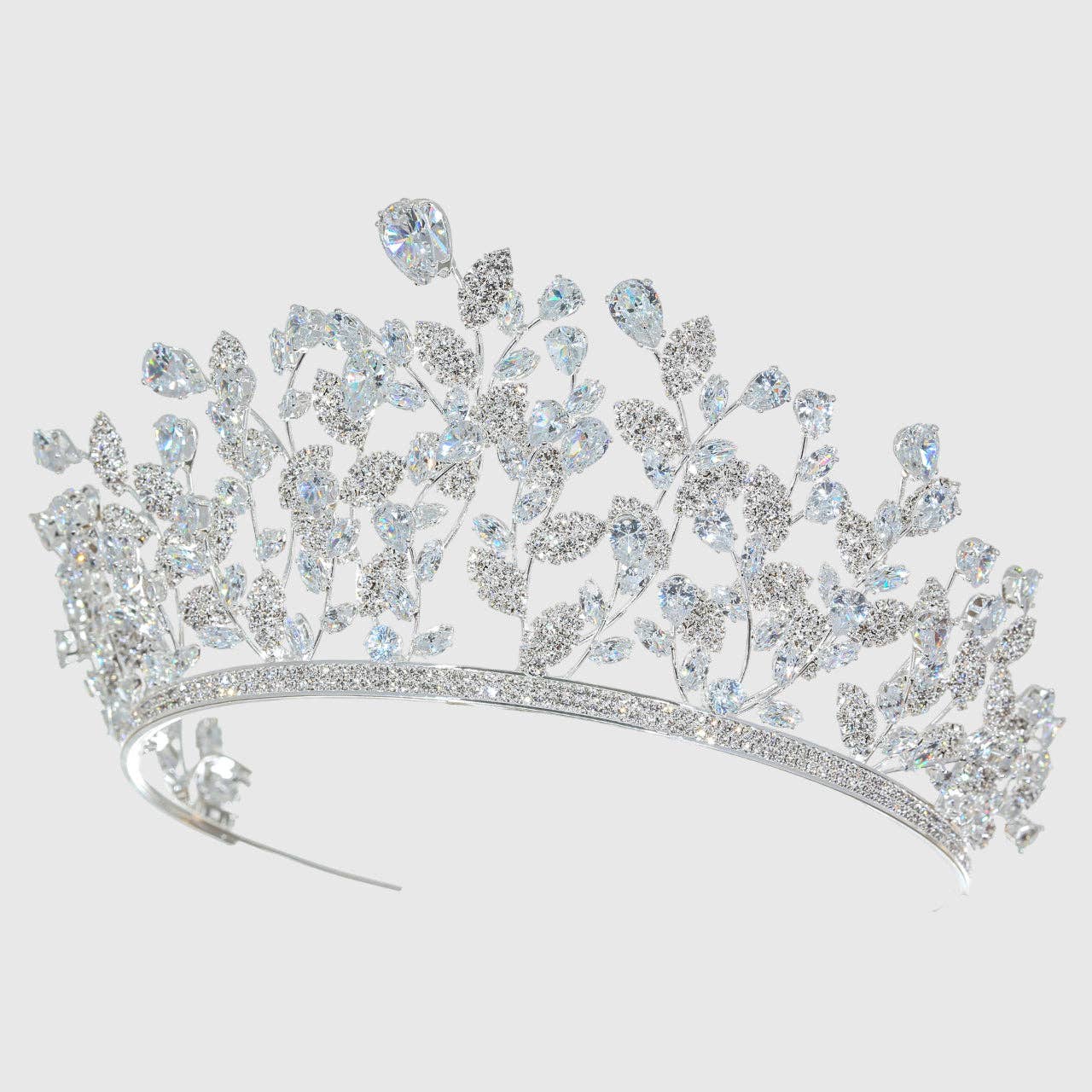 Cubic Zirconium CZ Crystal Bridal Tiara Crown CR332