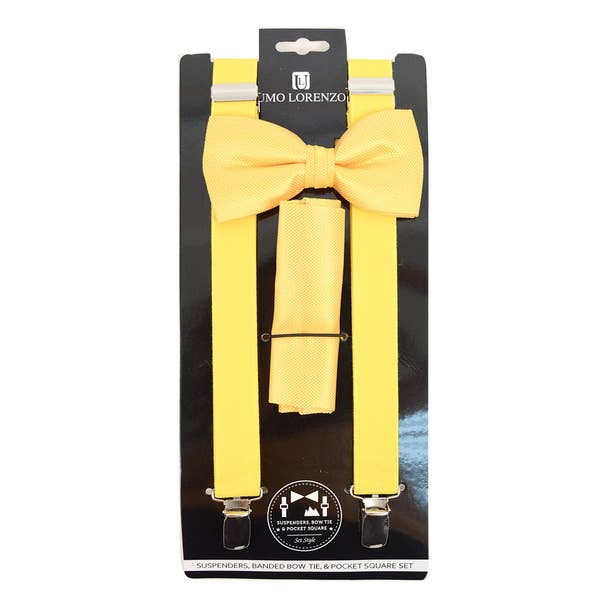 Men's Solid Color Clip-on Suspenders