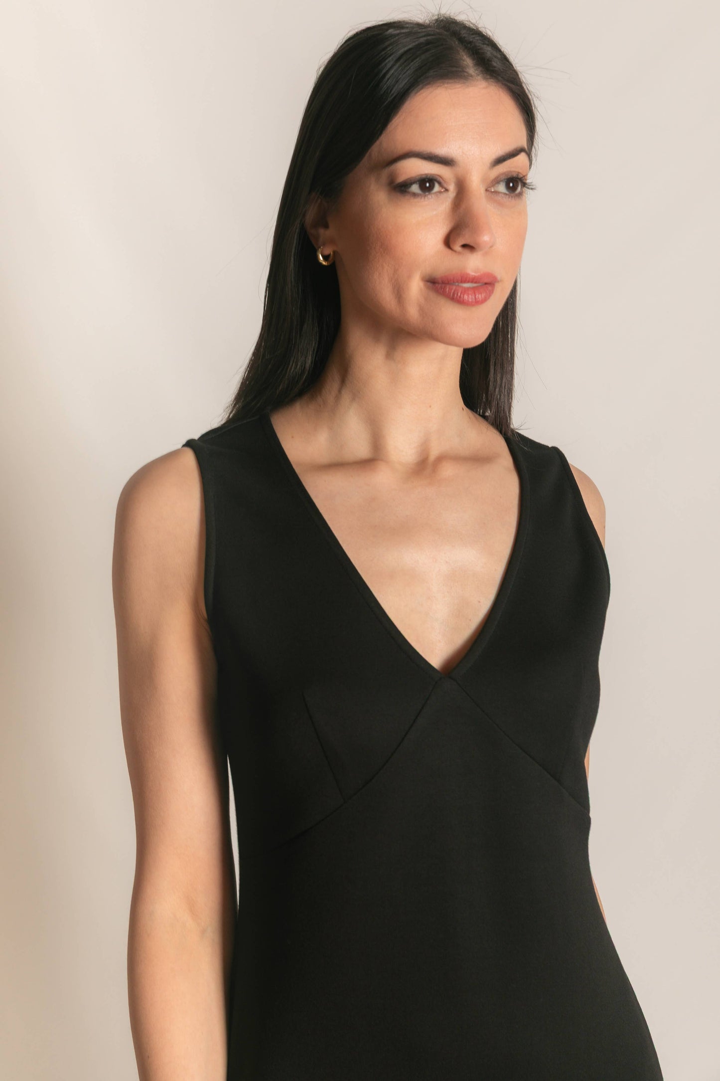 P. CILL Butter Modal Ruffle Bottom Sleeveless Midi Dress