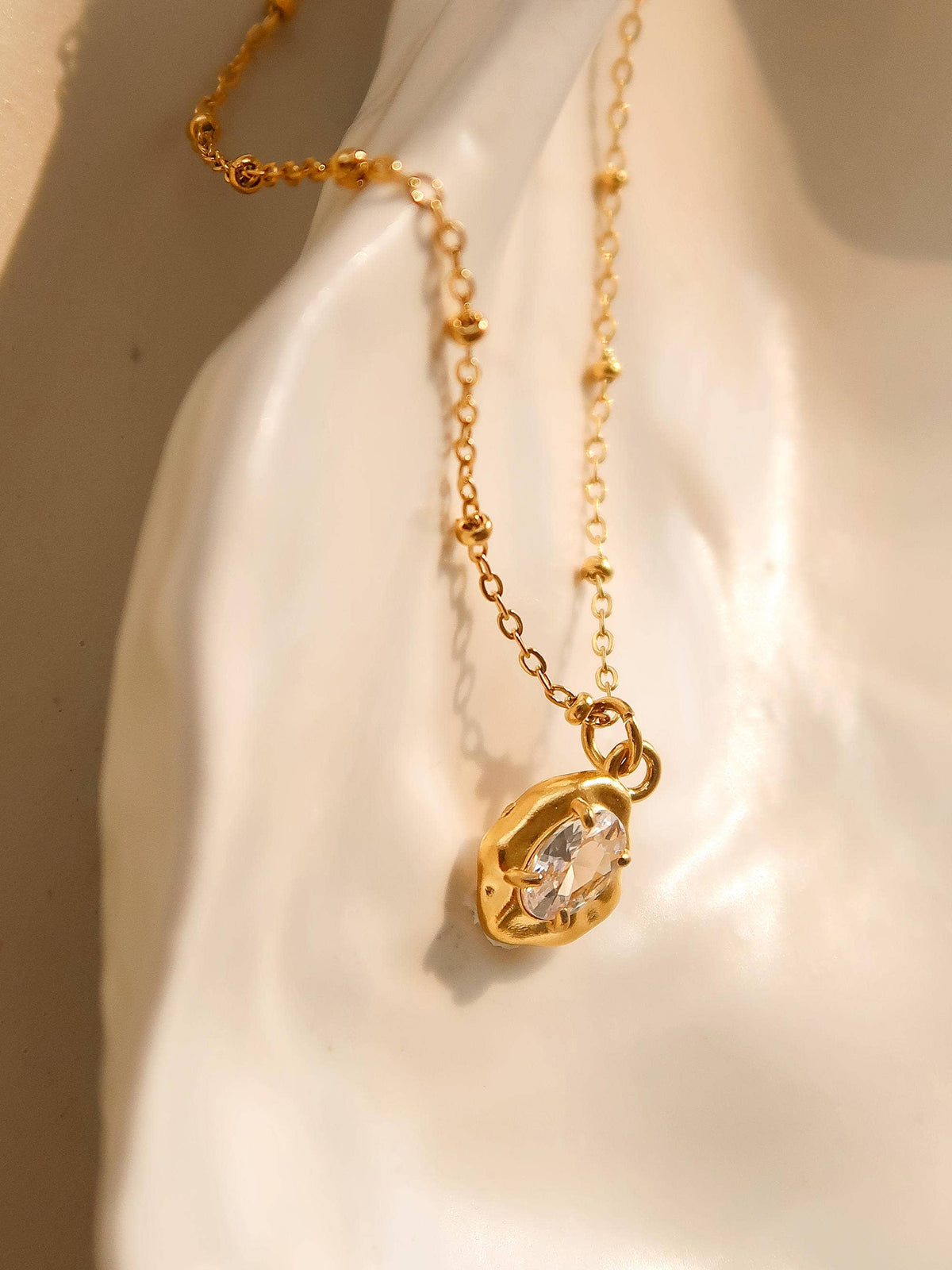 Ryleigh 18K Gold Non-Tarnish Petite CZ Necklace