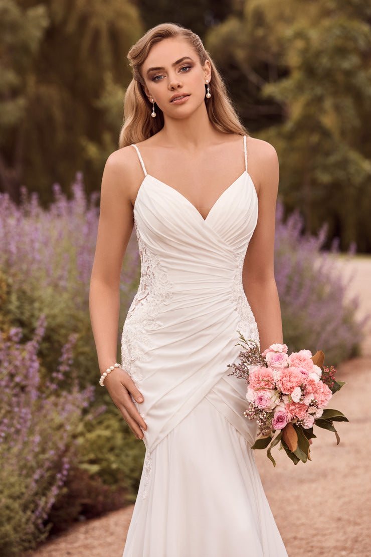 "Adelaide" Y22186 Lightweight Ruched Wedding Dress by Sophia Tolli