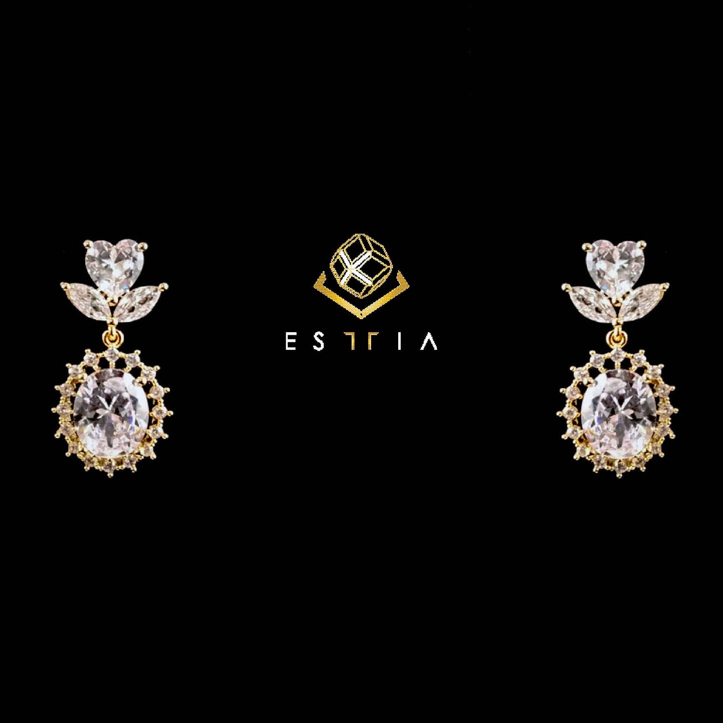 Camella Cubic dangle earrings