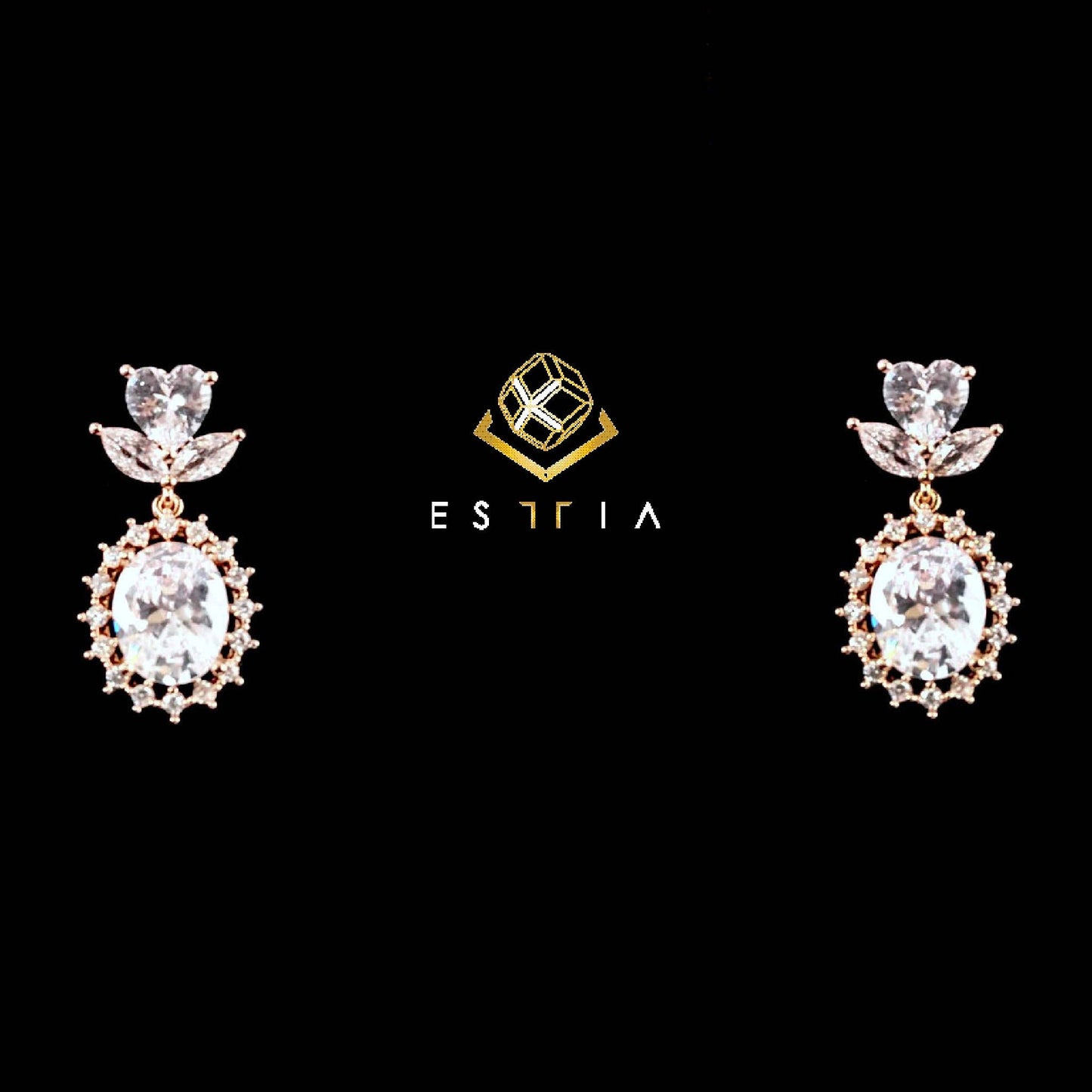 Camella Cubic dangle earrings