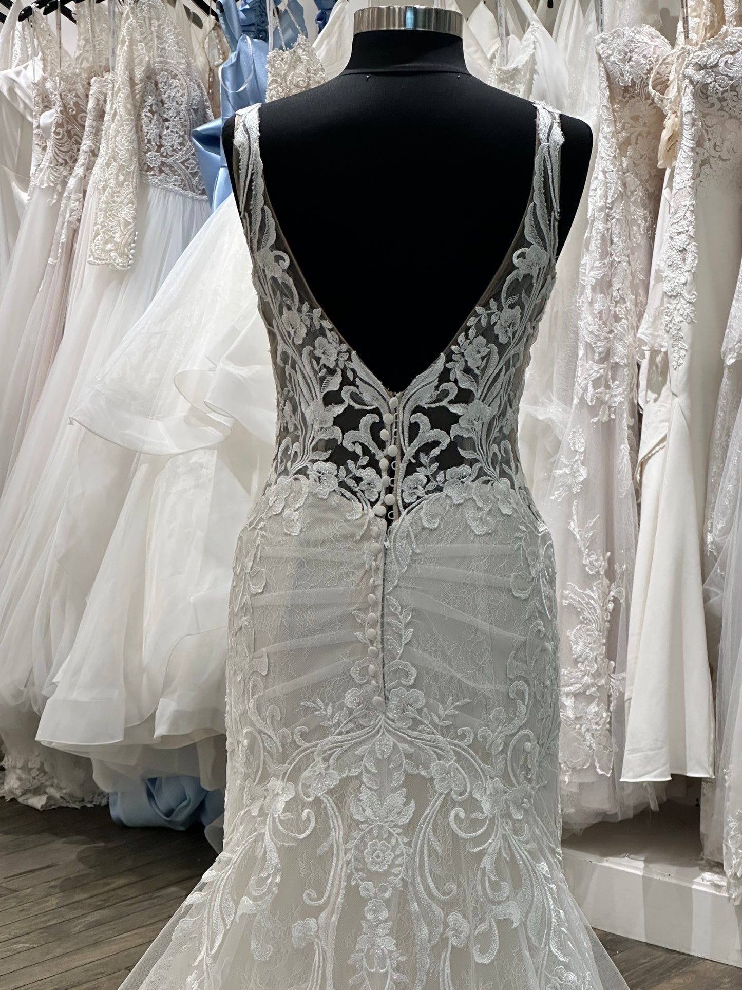 221211 Martin Thornburg Lace Sheath Dress