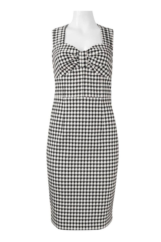 Adrianna Papell Sleeveless Semi-Sweetheart Dress