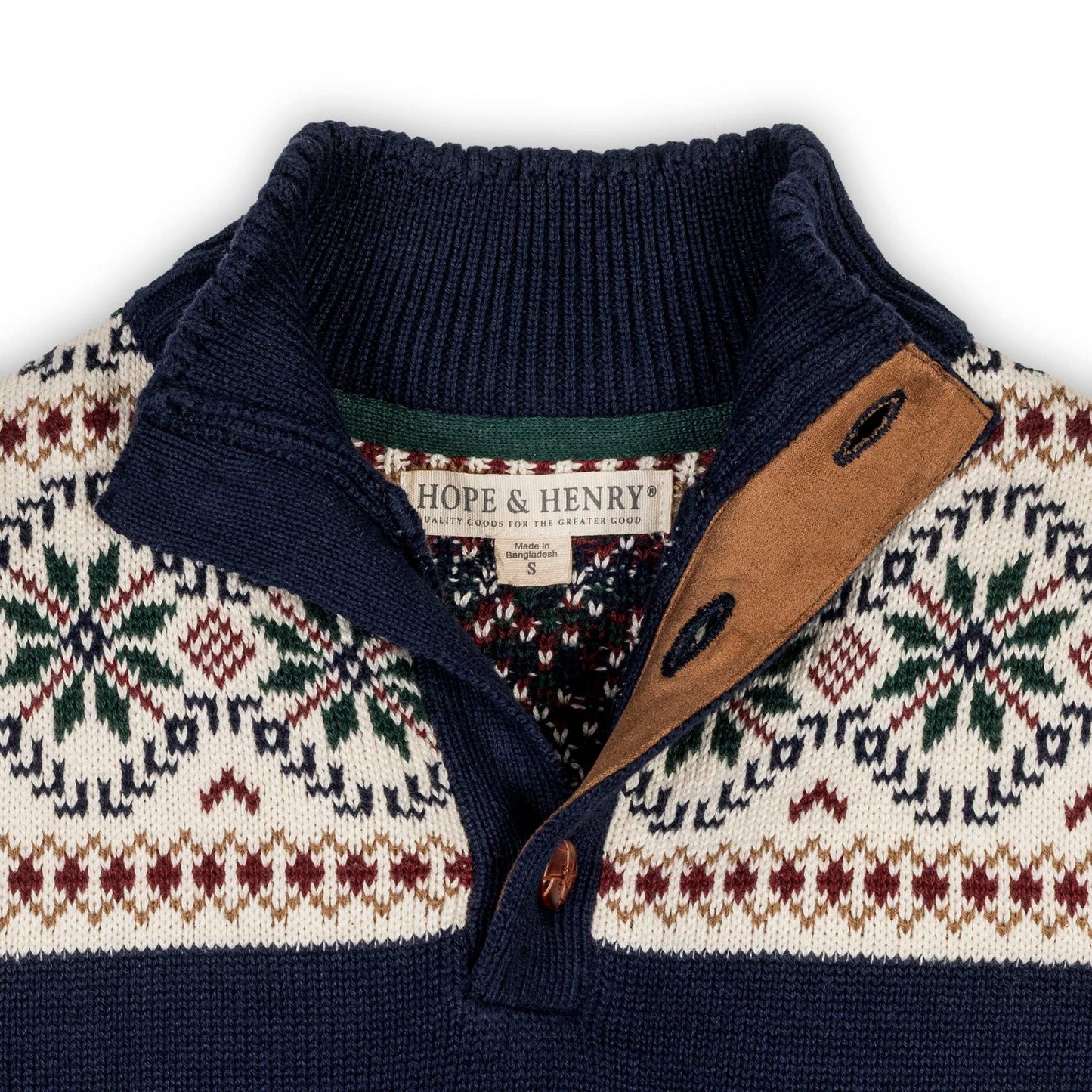 Organic Mock Neck Sweater