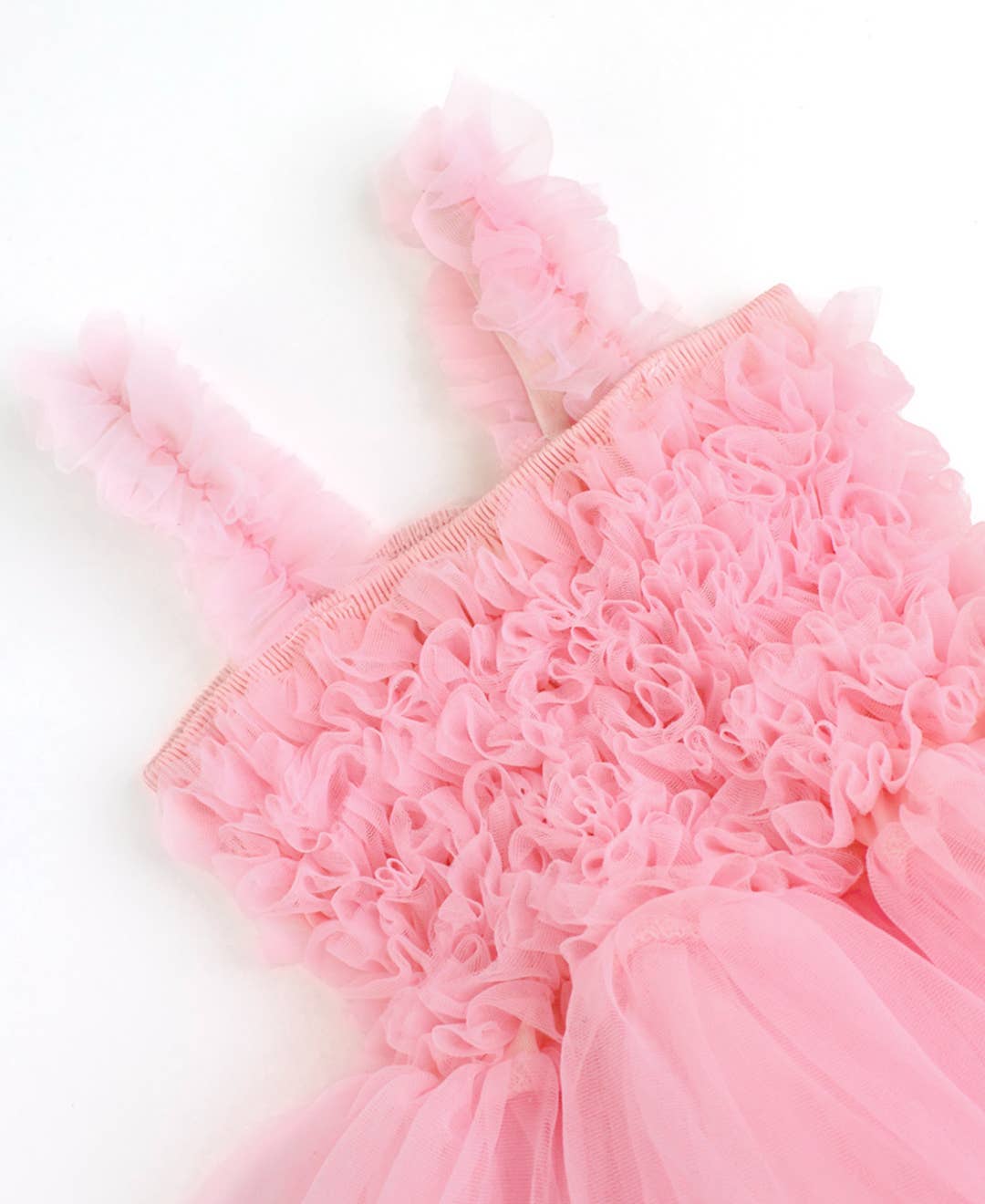 Girls Pink Tulle Sleeveless Princess Petti Dress