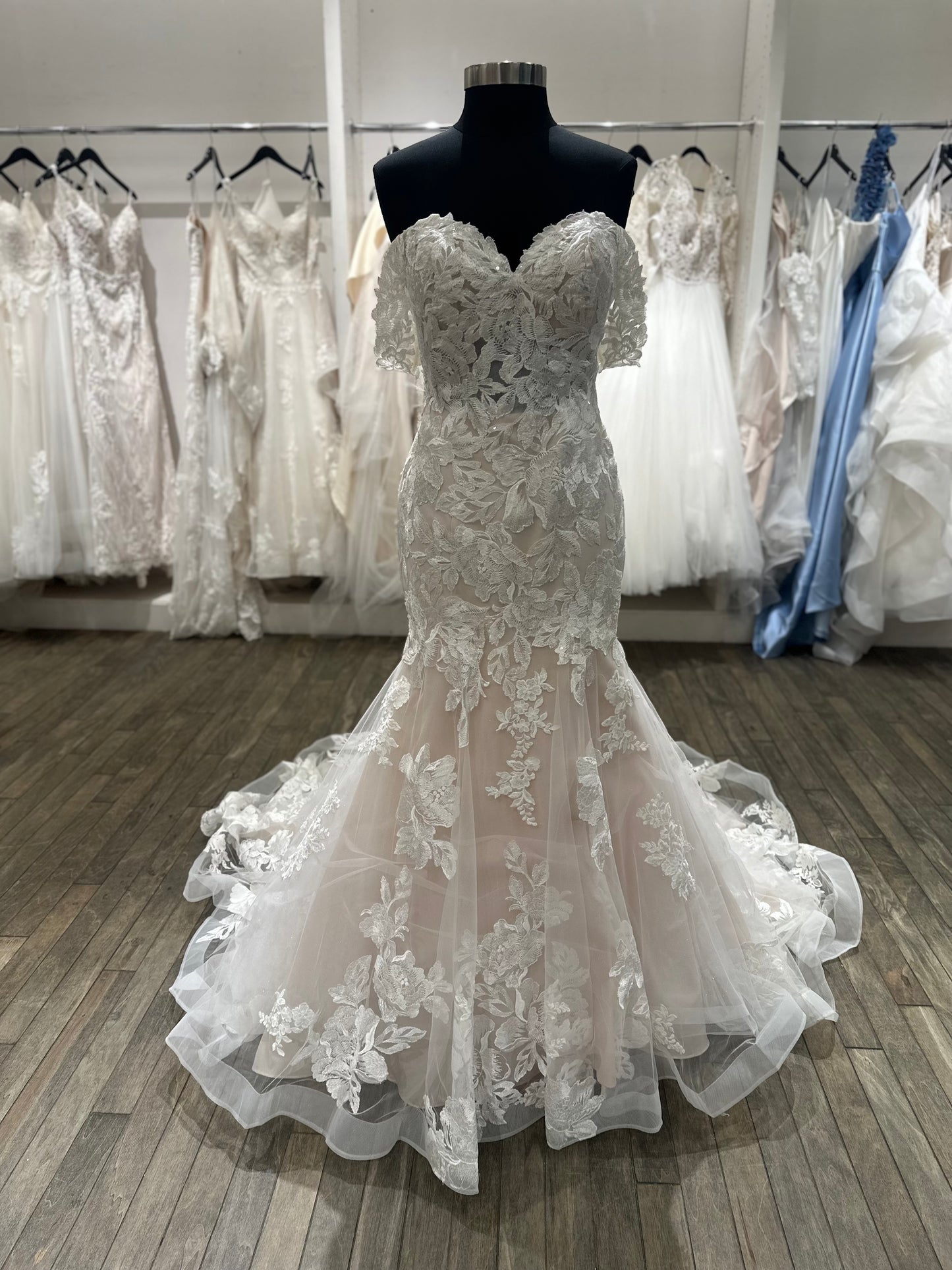 "Amaya" Y12245 Sexy off Shoulder Mermaid Wedding Dress by Sophia Tolli