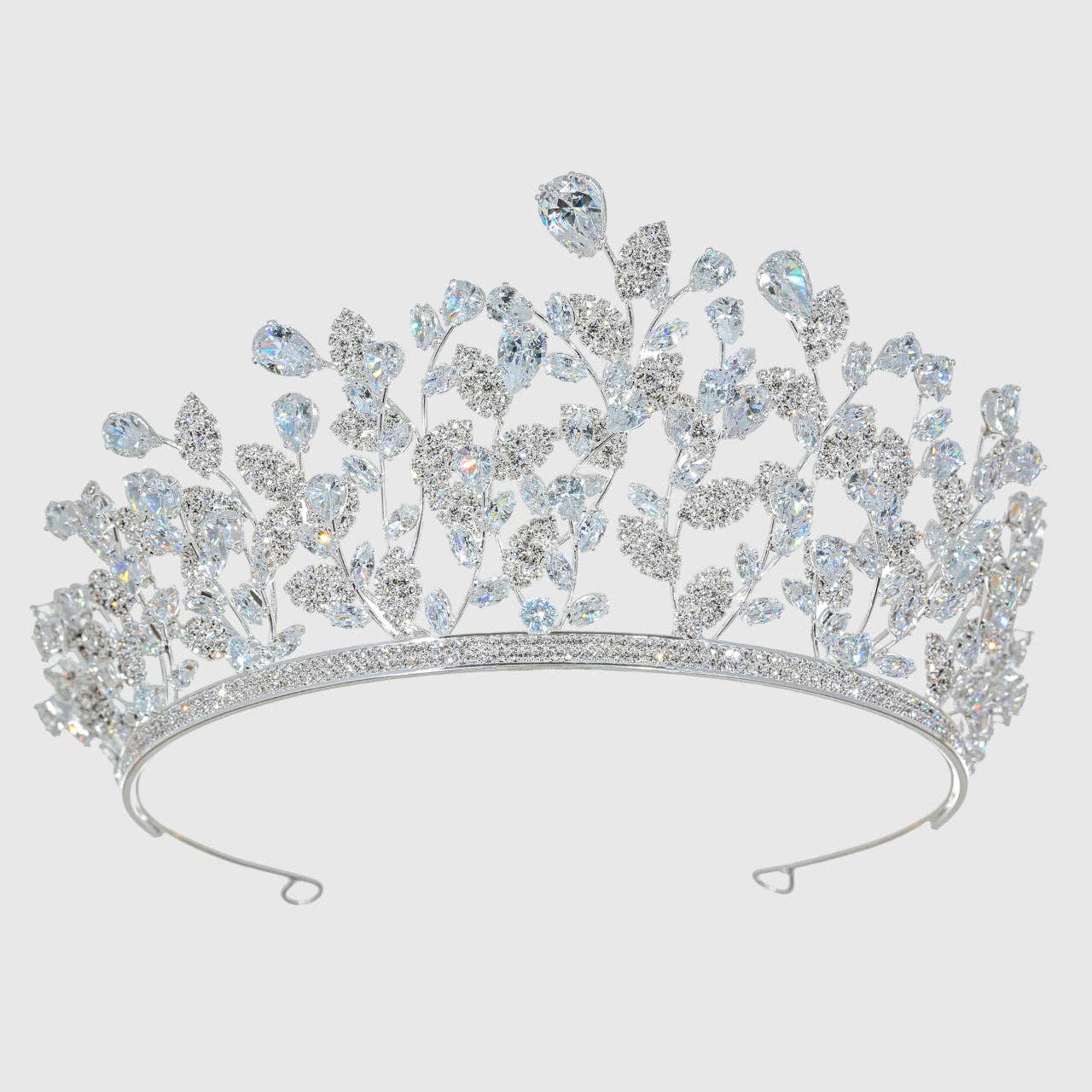 Cubic Zirconium CZ Crystal Bridal Tiara Crown CR332