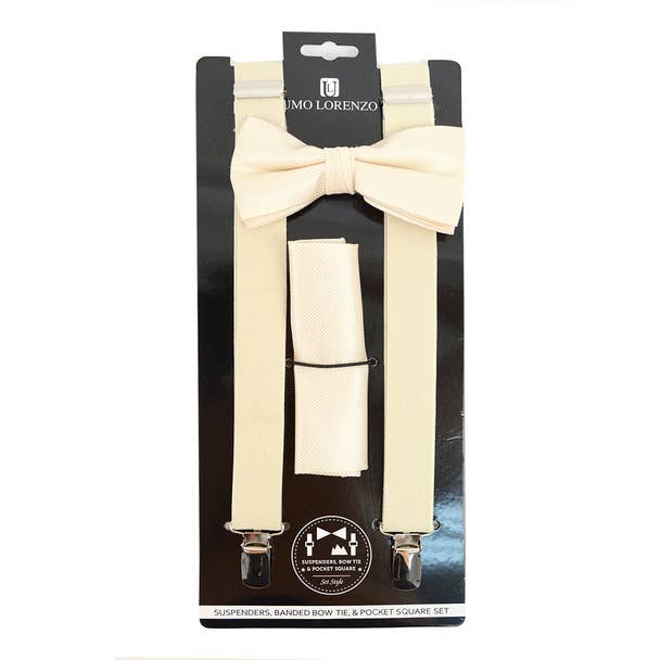 Men's Solid Color Clip-on Suspenders