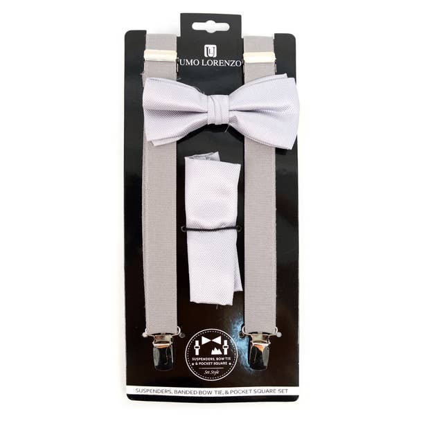 Men's Solid Color Clip-on Suspenders