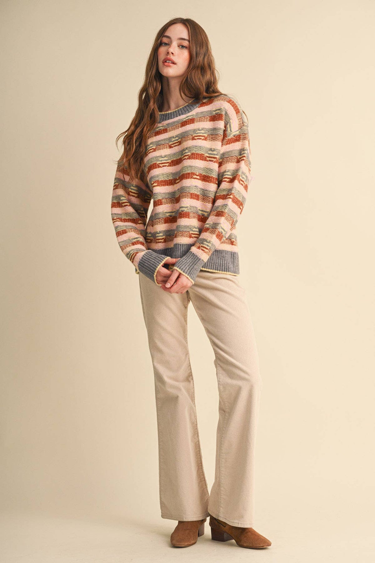 Multi Color Striped Sweater