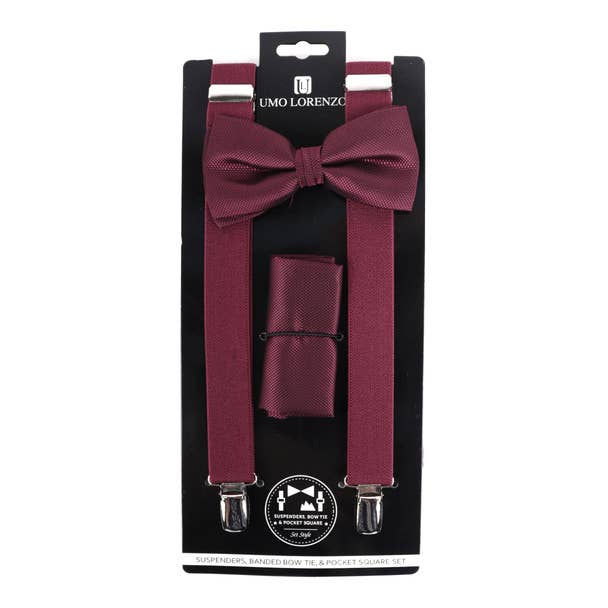 Men's Solid Color Clip-on Suspenders
