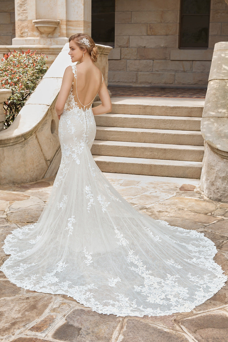 "Odessa" Y22183 Lace Low Back Wedding Dress by Sophia Tolli