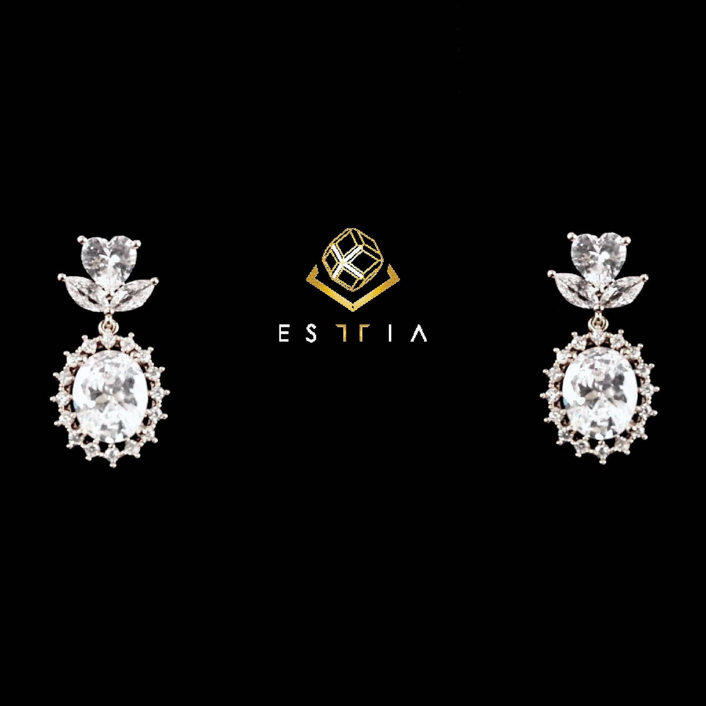 Camella Cubic dangle earrings