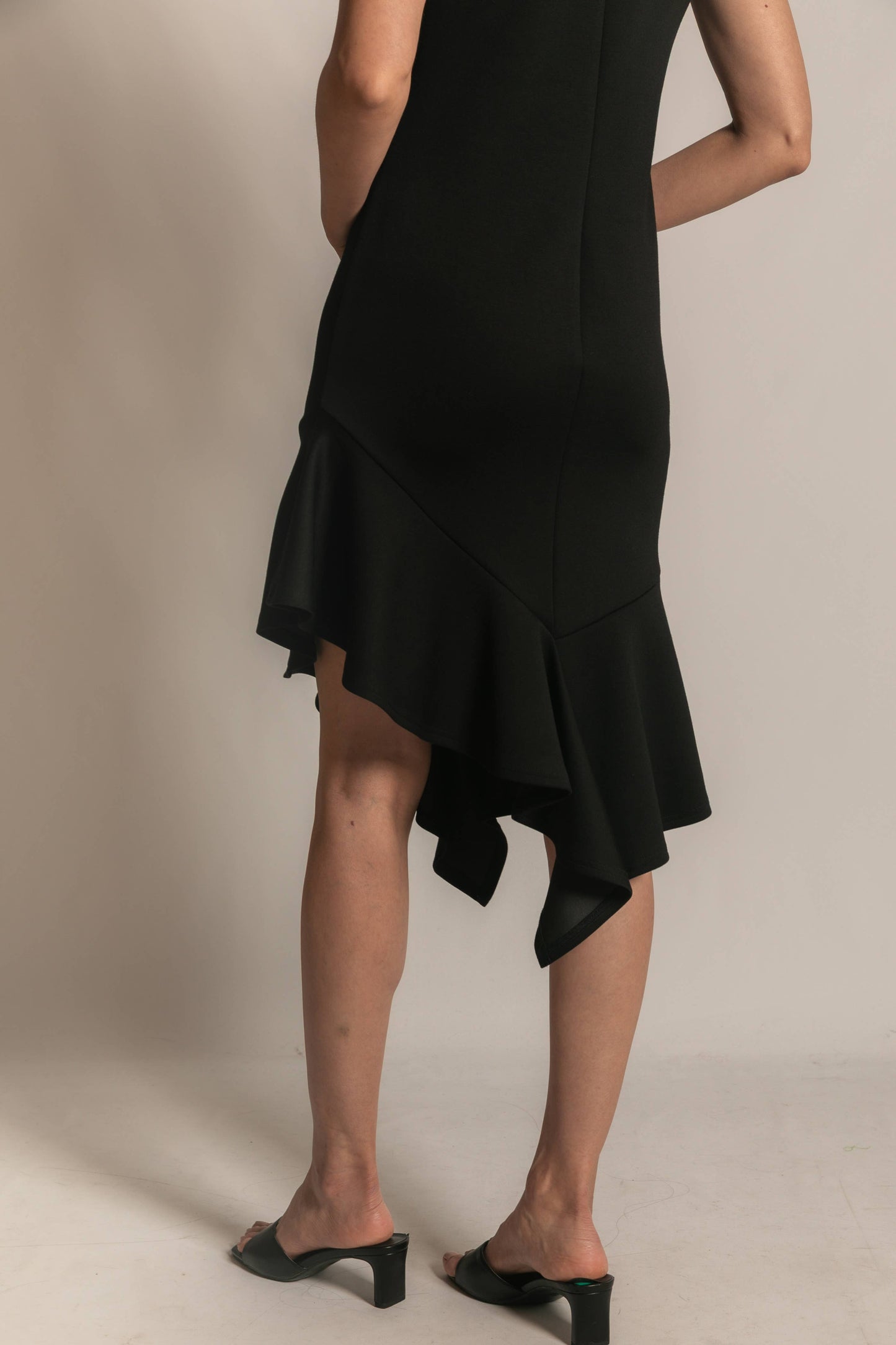 P. CILL Butter Modal Ruffle Bottom Sleeveless Midi Dress