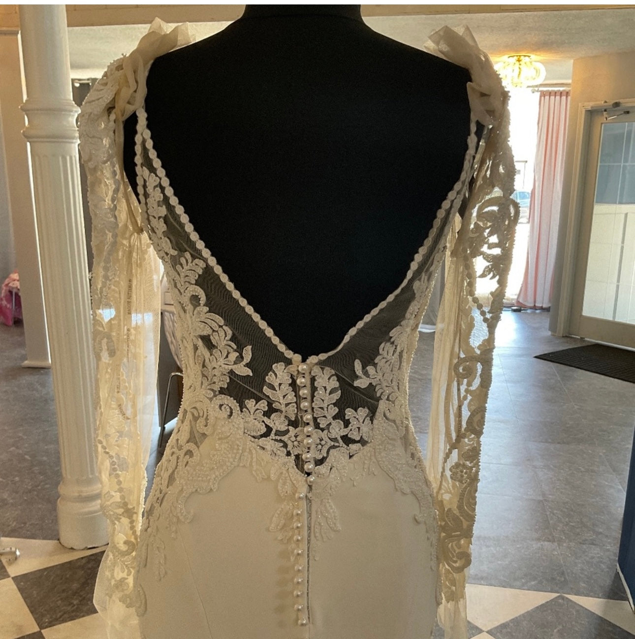 "Nikki" Bell Sleeve Mermaid Long Sleeve Wedding Dress by Maggie Sottero