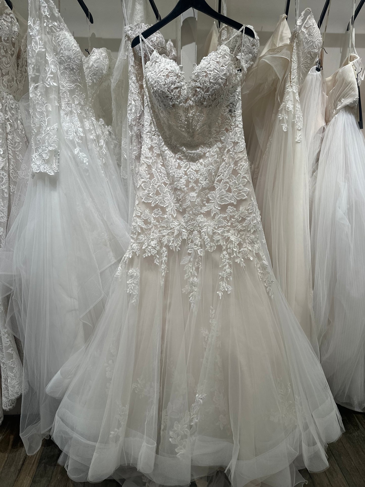 "Skylar" Y20046 Mermaid Wedding Dress with Sheer Bodice by Sophia Tolli