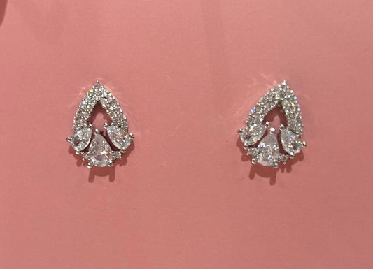 Silver Tear Drop Earrings