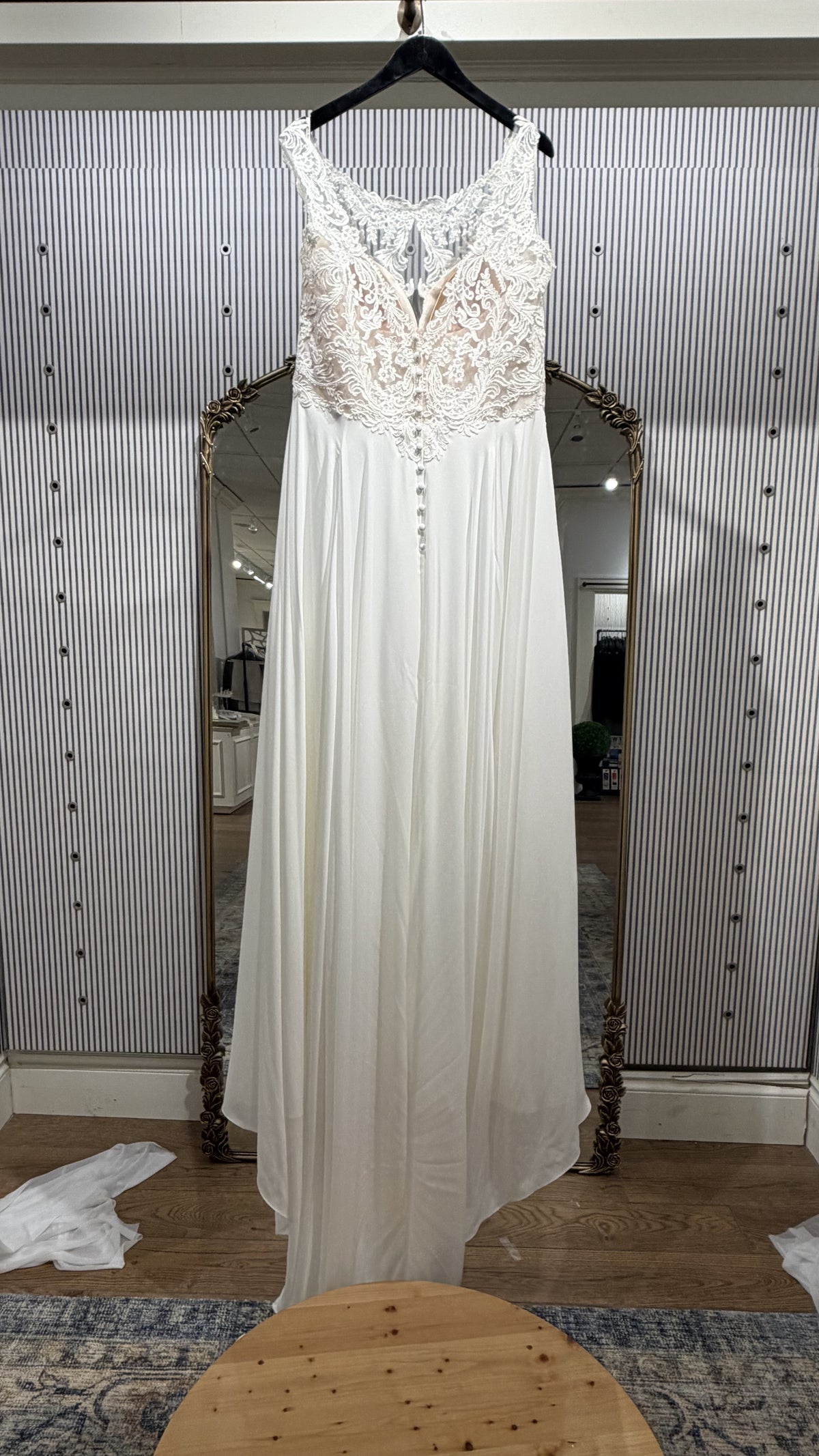 Stella York 6871ZZ Boho Crepe Bridal Dress