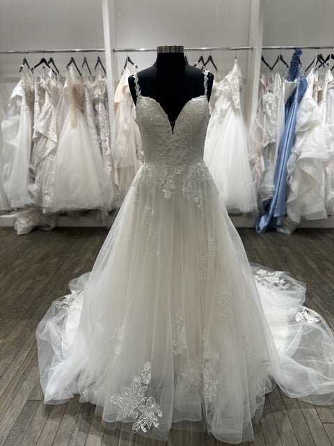 "Hudson" Y22180 Floral A-Line Wedding Dress by Sophia Tolli